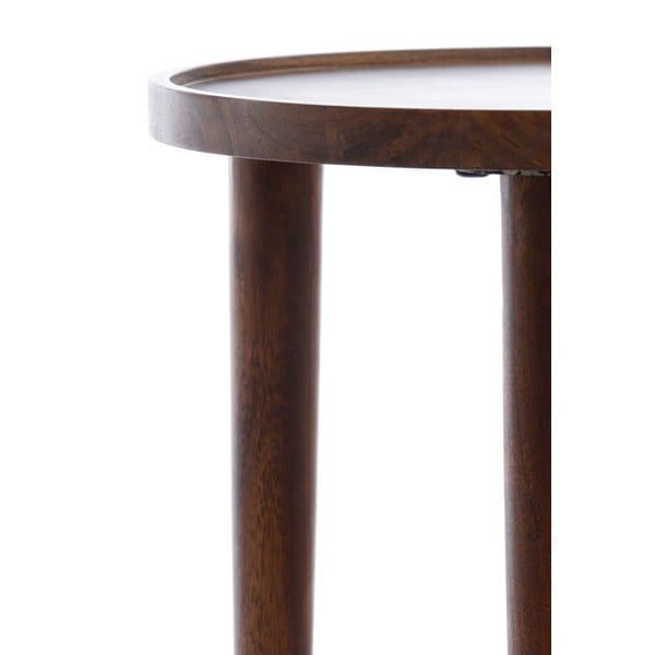 Кръгла странична масичка от масивна акация ø 45 cm Qiano – Light & Living-image-4