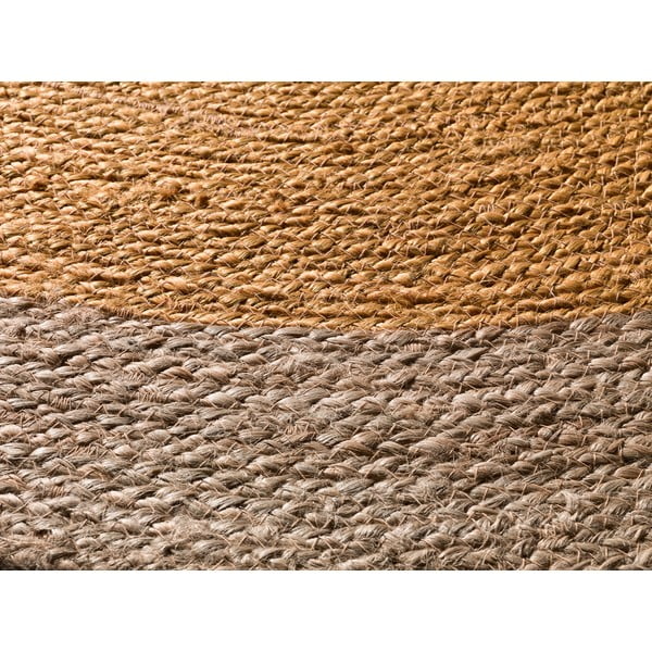 Кръгъл килим в естествен и горчичен цвят ø 120 см Mahon - Universal-image-2