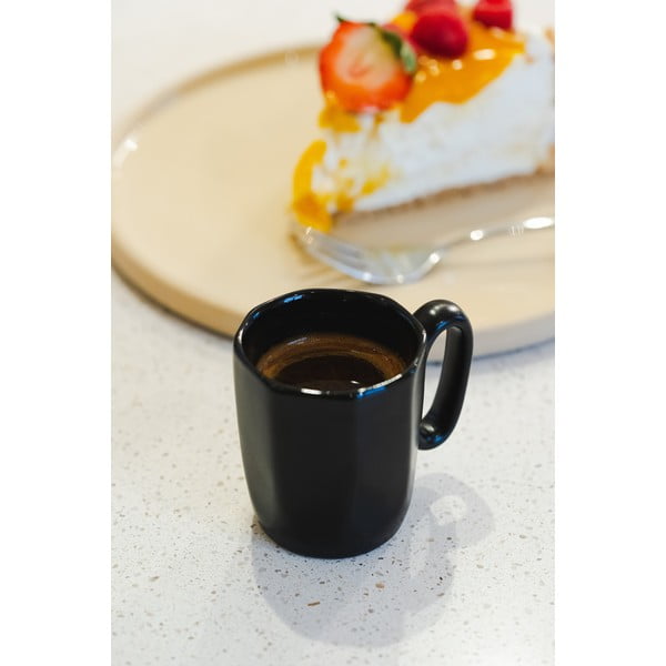 Черни глинени чаши за еспресо в комплект от 2 бр. 80 ml Fuori – Vialli Design-image-4