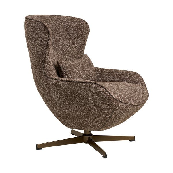 Кафяво въртящо се кресло Blenheim – House Nordic-image-3