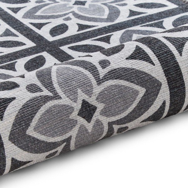 Тъмносива пътека подходяща за пране 76x230 cm Victoria Grey – Think Rugs-image-3