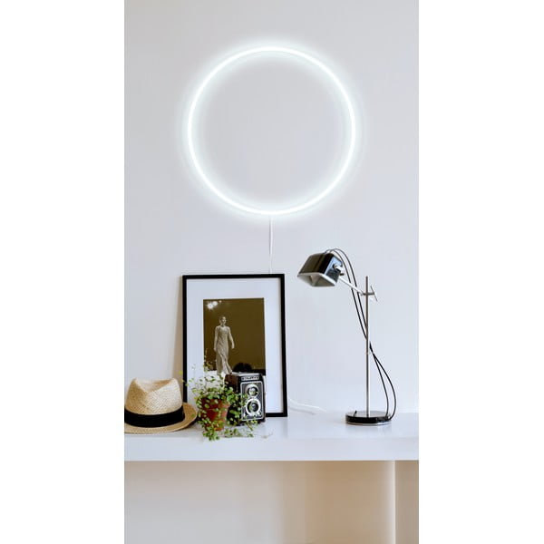 Бяла стенна лампа , ø 40 cm Circle - Candy Shock