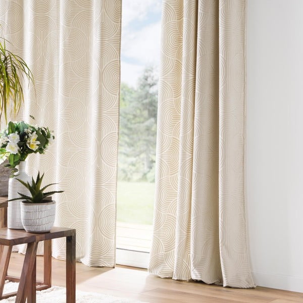 Бежово перде 135x260 cm Eva – douceur d'intérieur-image-1