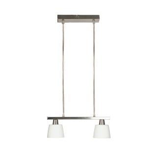 Бяла лампа за таван със стъклен абажур 40x11 cm Hybryda - Candellux Lighting