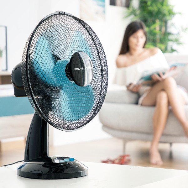 Черно бюро с вентилатор - InnovaGoods-image-4