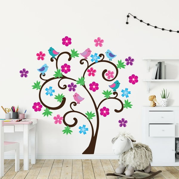 Комплект детски стикери за стена Пролетно дърво - Ambiance
