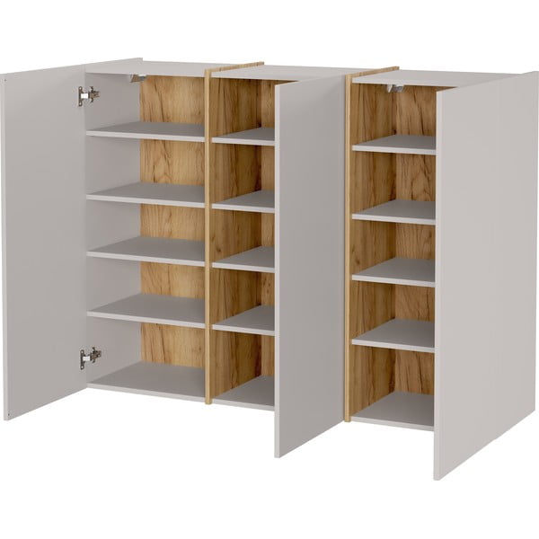 Кремав шкаф за коридор 138x103x38 cm Libbiano – Germania-image-3