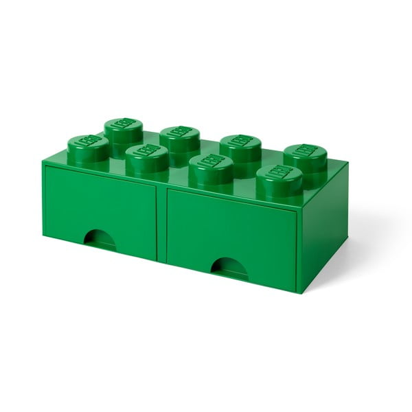 Зелена кутия за съхранение с 2 чекмеджета - LEGO®