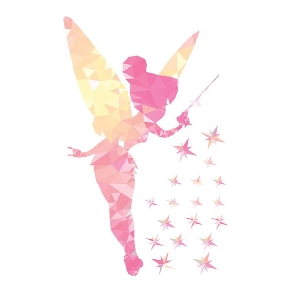 Комплект стикери за стена Фея и блестящи звезди - Ambiance-image-1