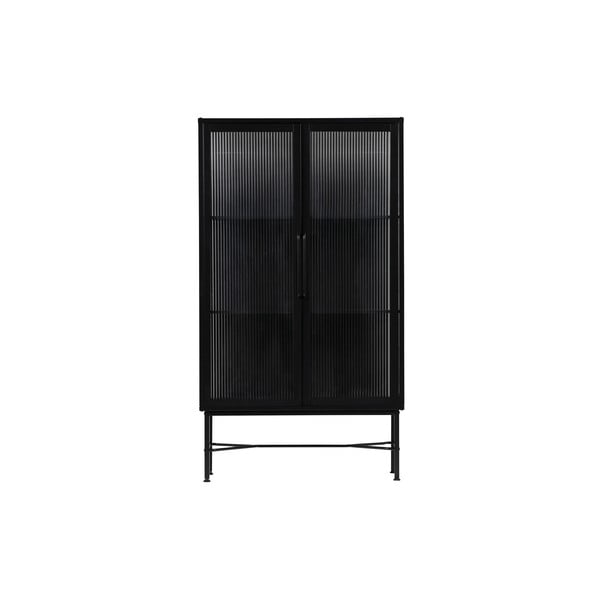 Черна метална витрина 85x150 cm Zion - WOOOD