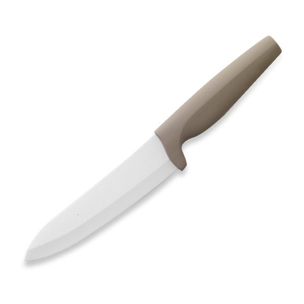 Керамичен нож с кафява дръжка Soft - Brandani