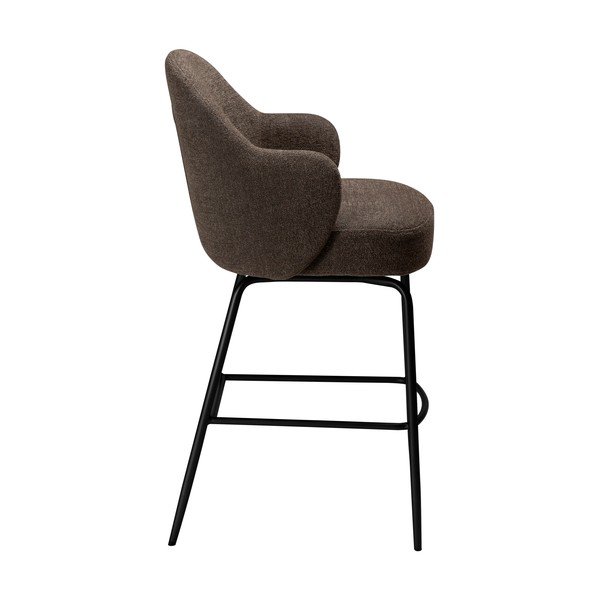 Кафяв въртящ се бар стол (височина на седалката 70 cm) Bae – DAN-FORM Denmark-image-3