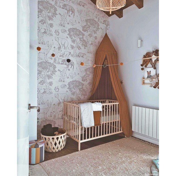 Бежов ръчно изработен памучен килим подходящ за пране 140x200 cm Woods Symphony Linen – Lorena Canals-image-3