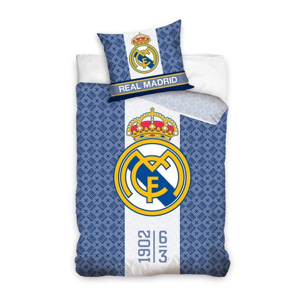 Детско памучно спално бельо за единично легло Real Madrid IV, 160 x 200 cm - CARBOTEX