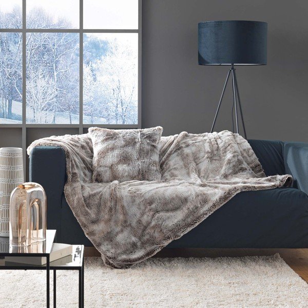 Декоративна възглавница от изкуствена кожа 45x45 cm Antartic – douceur d'intérieur-image-1