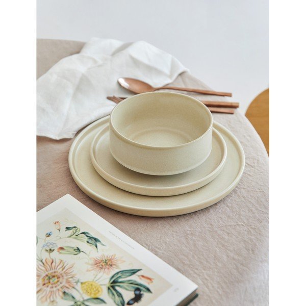 Керамичен кремав комплект от 18 части Malia - Bonami Selection-image-1