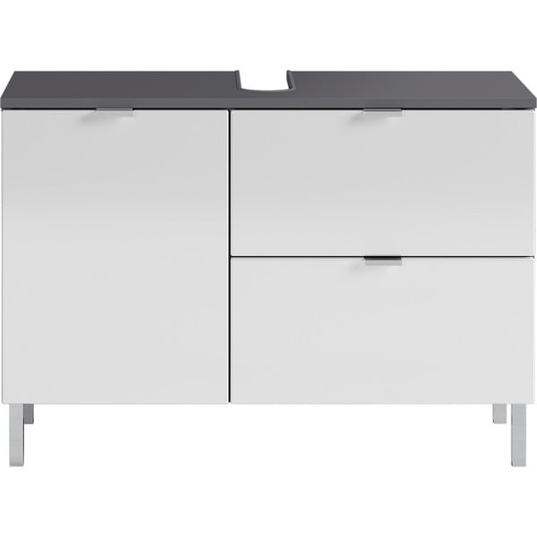 Бяло-сив шкаф под умивалника 80x56 cm Mauresa - Germania-image-2