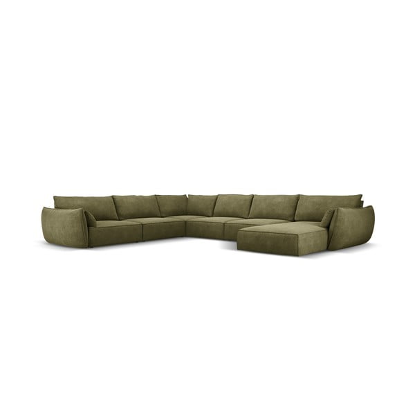 Зелен ъглов диван (ляв ъгъл) Vanda - Mazzini Sofas-image-2