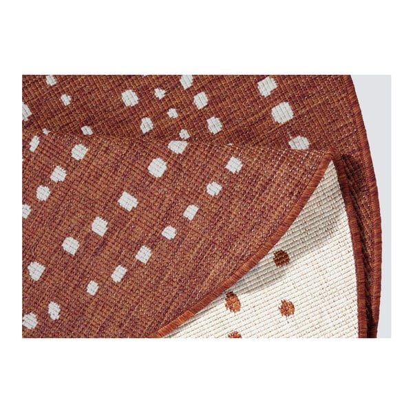 Червен килим за открито, ⌀ 140 cm Bali - NORTHRUGS-image-4