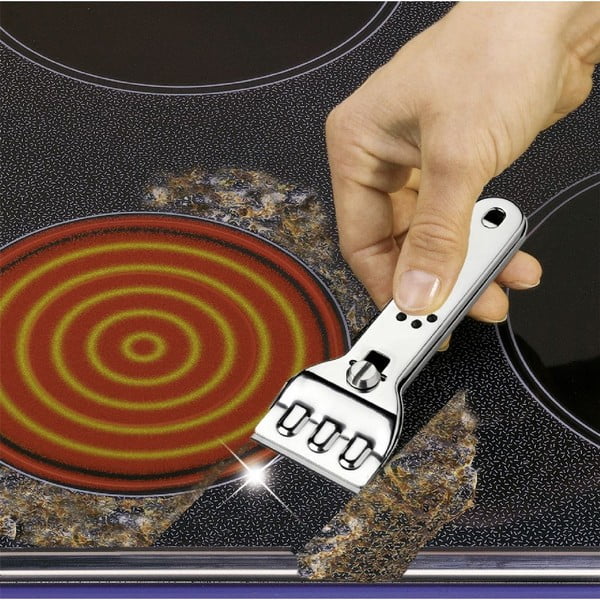 Стъргалка за стъклокерамични котлони Hobbie от неръждаема стомана - Wenko-image-1