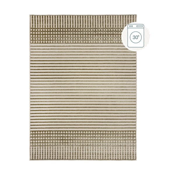 Зелен килим от шенил подходящ за пране 80x160 cm Elton – Flair Rugs