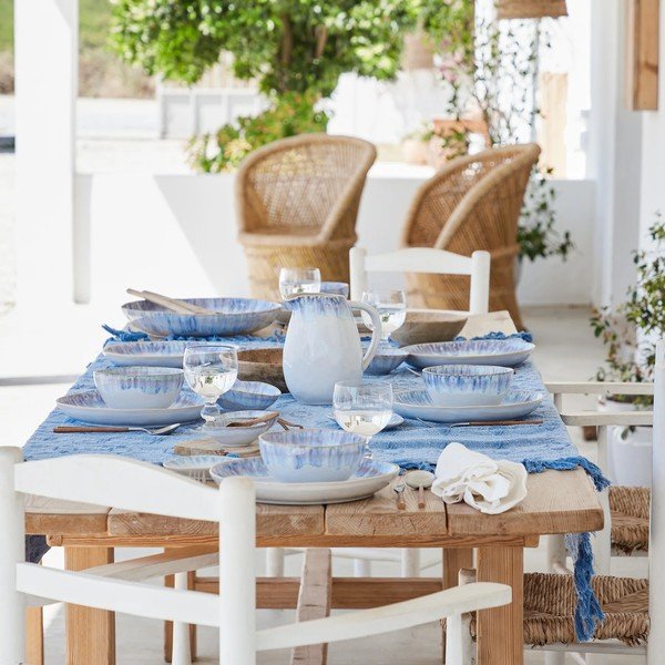 Синьо-бяла каменна купа за паста , ⌀ 23 cm Brisa - Costa Nova-image-2