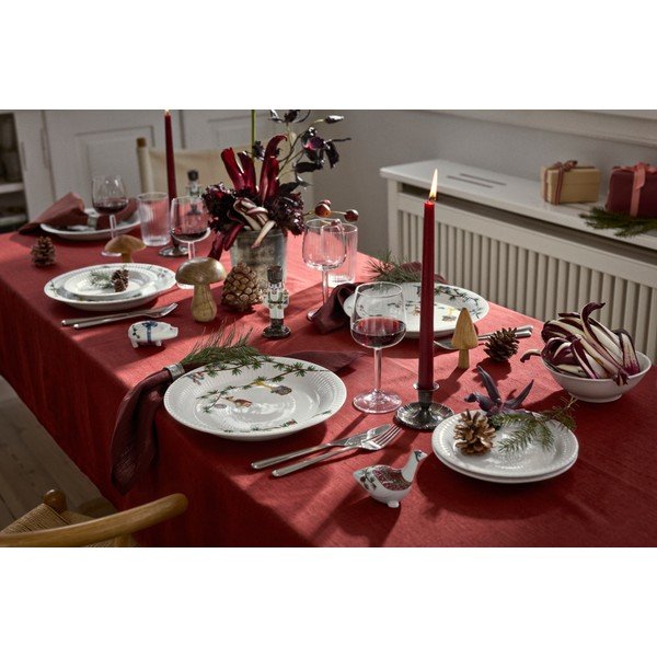 Бяла порцеланова чиния с коледен мотив ø 27 cm Hammershøi Christmas – Kähler Design-image-4