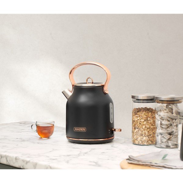 Черна електрическа кана 1,7 l Heritage – Haden-image-3