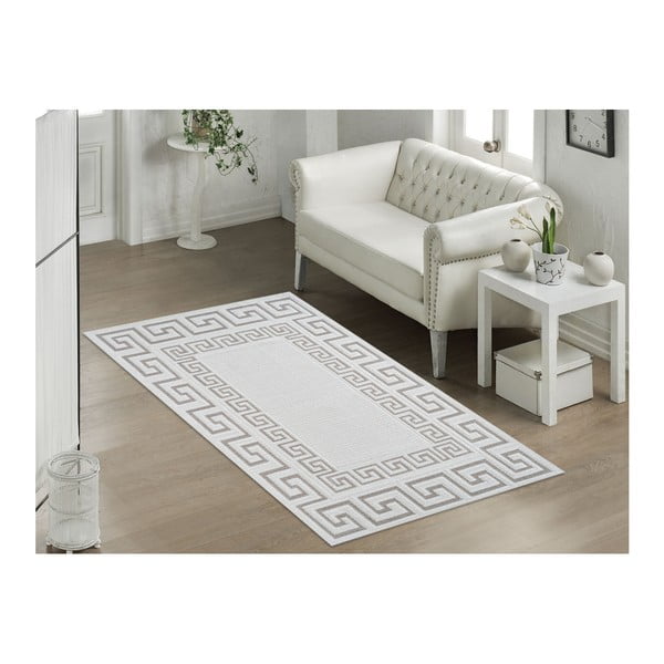 Béžový odolný bavlněný koberec Vitaus Versace Bej, 100 x 200 cm