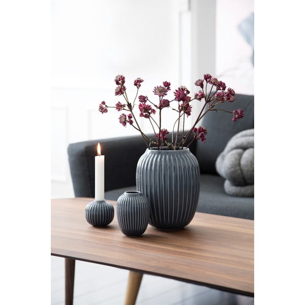 Ваза от антрацитен камък Hammershoi, ⌀ 16,5 cm Hammershøi - Kähler Design-image-3