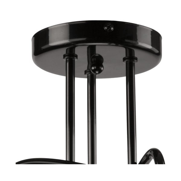 Черно осветително тяло за таван без абажури 36x36 cm Camilla – LAMKUR-image-2