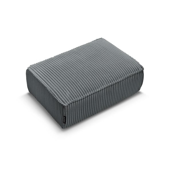 Тъмносива табуретка  от рипсено кадифе Chelsea – Bobochic Paris-image-4