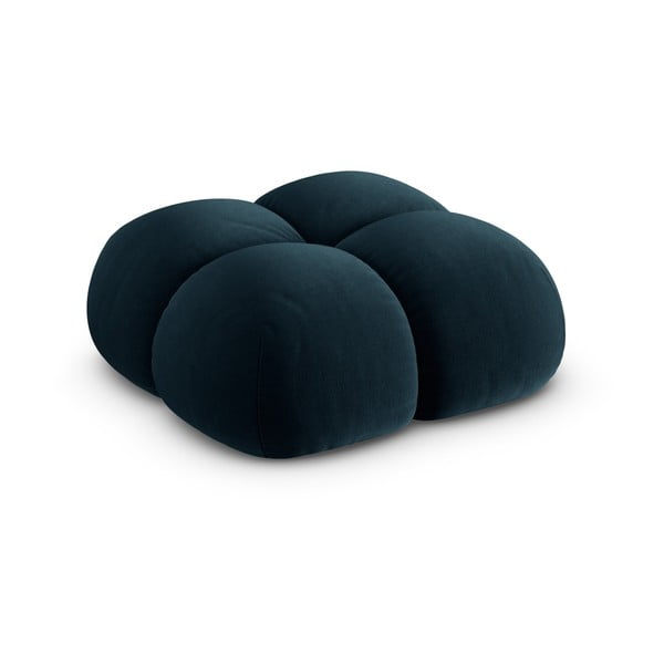 Тъмносиня кадифена табуретка Loretto – Cosmopolitan Design-image-2