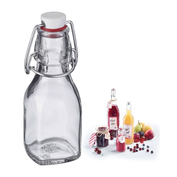 Стъклена бутилка с капачка със скоба, 125 ml - Westmark-image-1