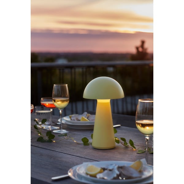 Жълта LED настолна лампа с дистанционно управление (височина 28 cm) Sam – Sirius-image-1