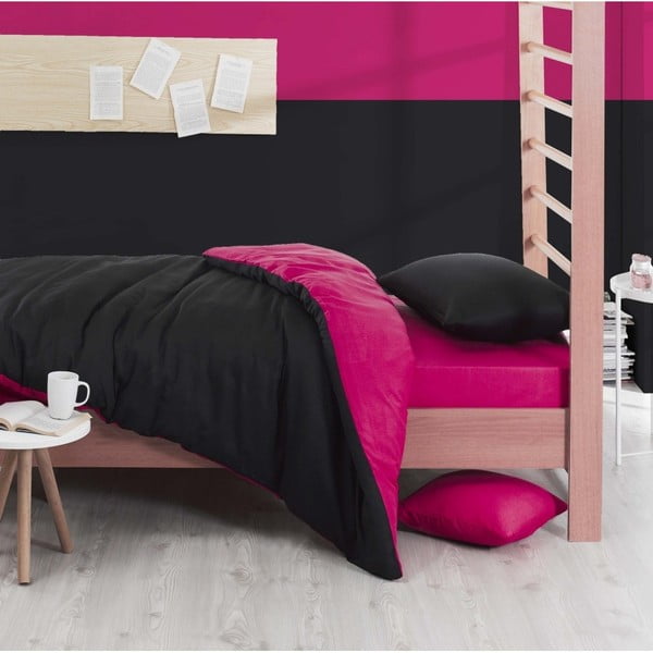 Спално бельо с чаршаф за едно единично легло Reterro Munica, 160 x 220 cm - Mijolnir