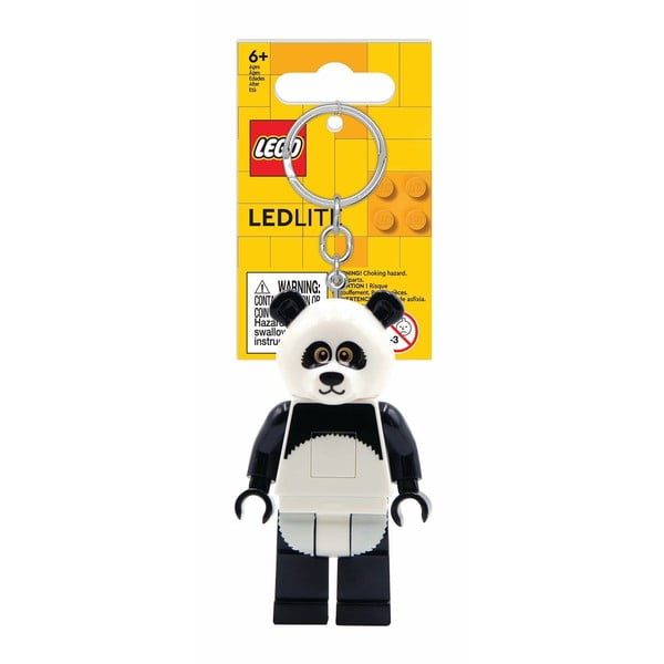 Черно-бял ключодържател с фенер Iconic Panda – LEGO®-image-1