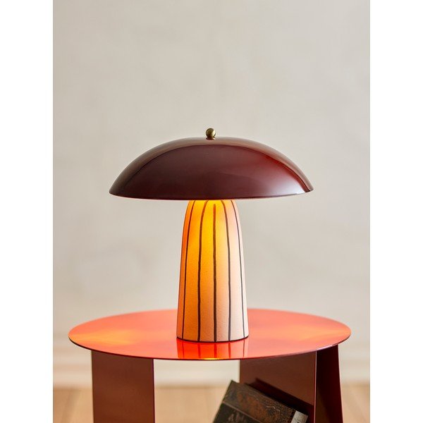 Керамична настолна лампа с метален абажур (височина 32 cm) Arvid – Bloomingville-image-3