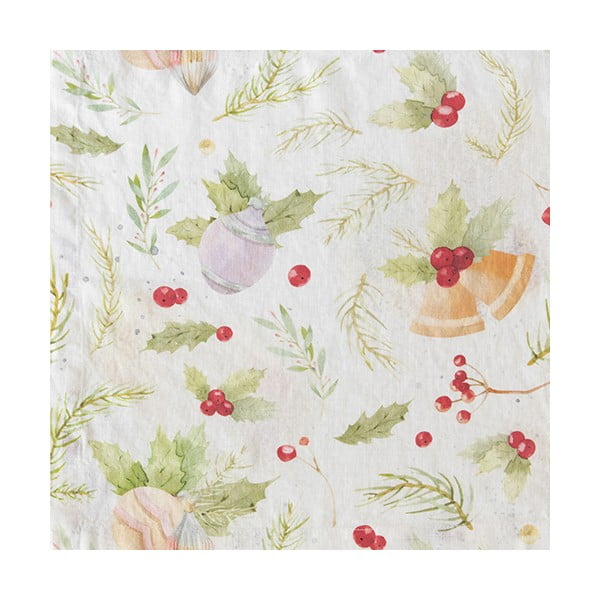 Коледна ленена подложка Merry, 40 x 35 cm - Linen Tales-image-1