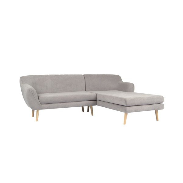 Světle šedá pohovka s lenoškou na pravé straně Mazzini Sofas Sardaigne-image-3