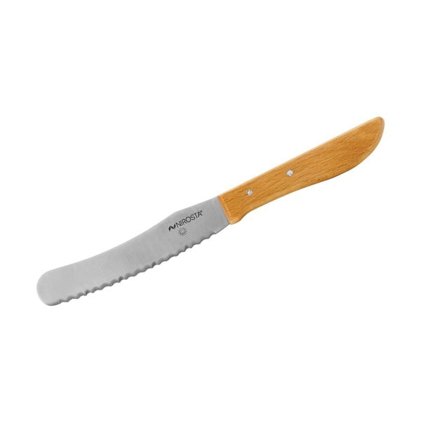 Стоманен нож за хляб и масло с дървена дръжка Дърво - Nirosta