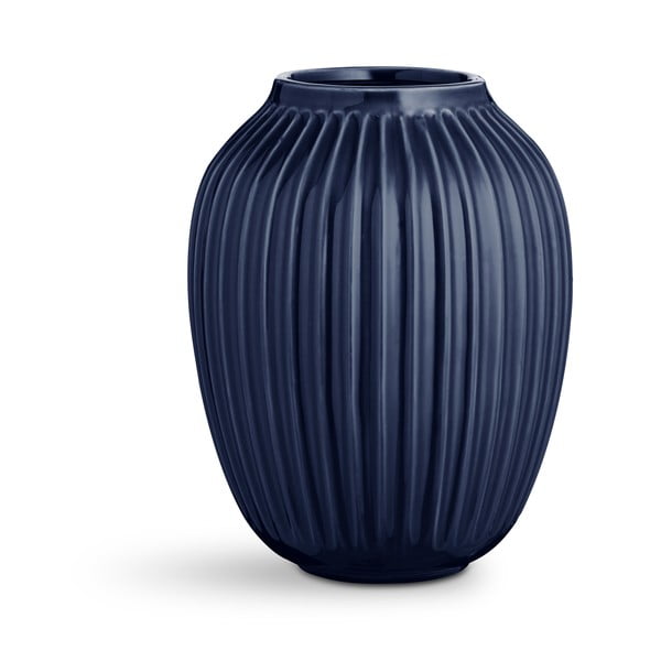Тъмносиня ваза от керамика Hammershoi, ⌀ 20 cm Hammershøi - Kähler Design
