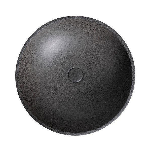 Тъмносива бетонна кръгла мивка ø 44 cm Turf – Sapho-image-2