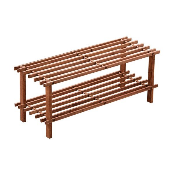 Стойка за обувки от масивен кедър в естествен цвят 74x30x26 cm Parker – Premier Housewares-image-3
