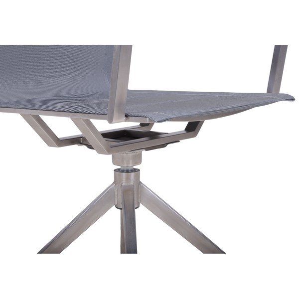 Сив градински стол метален Salida – Garden Pleasure-image-4