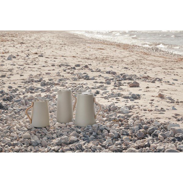 Бежова електрическа кана от неръждаема стомана 1,2 l Emma – Stelton-image-3