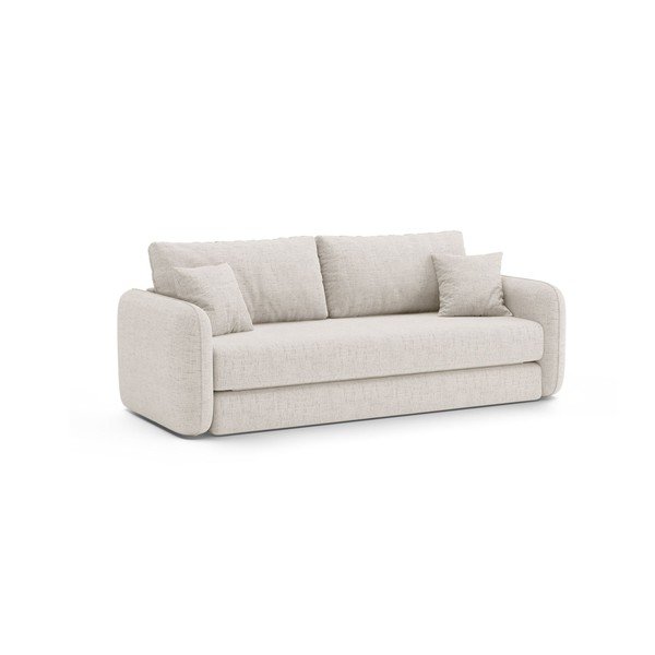 Кремав сгъваем диван 225 cm – Micadoni -image-3