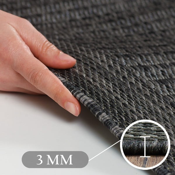 Тъмносив външен килим 140x200 cm Giza – Ayyildiz Carpets-image-4