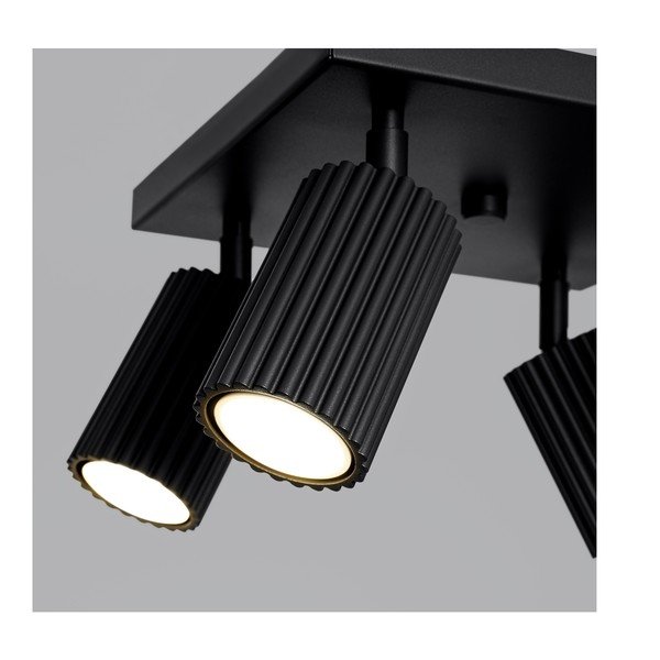 Черен метален прожектор ø 6,5 cm Gleam – Sollux-image-3