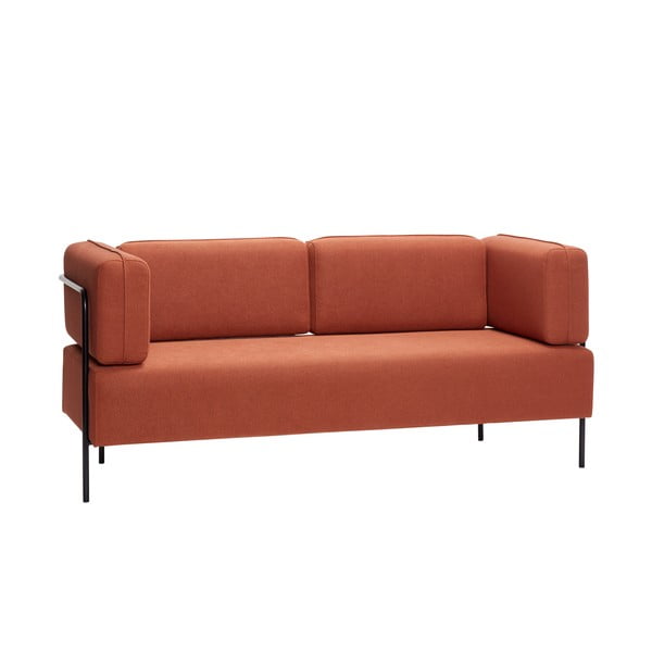 Оранжев диван с метална конструкция Блок - Hübsch